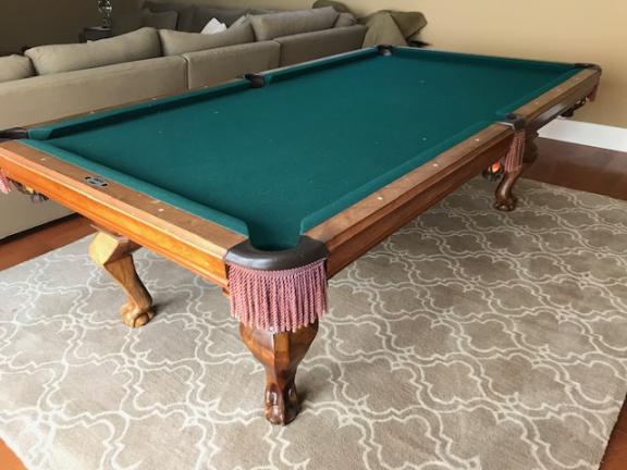 Peter Vitale Sterling 3 pc Slate Pool Table