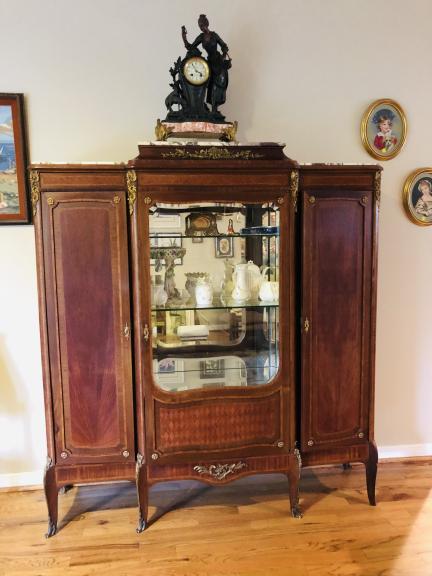 Louis XVI style China cabinet for sale in Houston TX