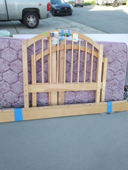 Solid maple "Pali" 4 piece bedroom set that  goes from infant-toddler-youth-teen