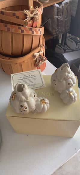 Lenox Pumpkin Candlesticks