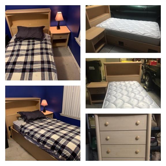 Twin Bedroom Set for sale in Lake In The Hills IL