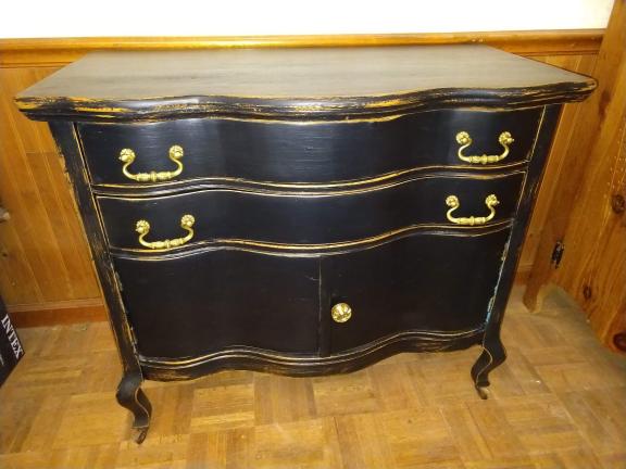 antique chalk painted dresser/buffet/vanity